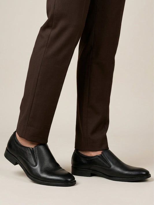 Black Formal Slip-On Shoes
