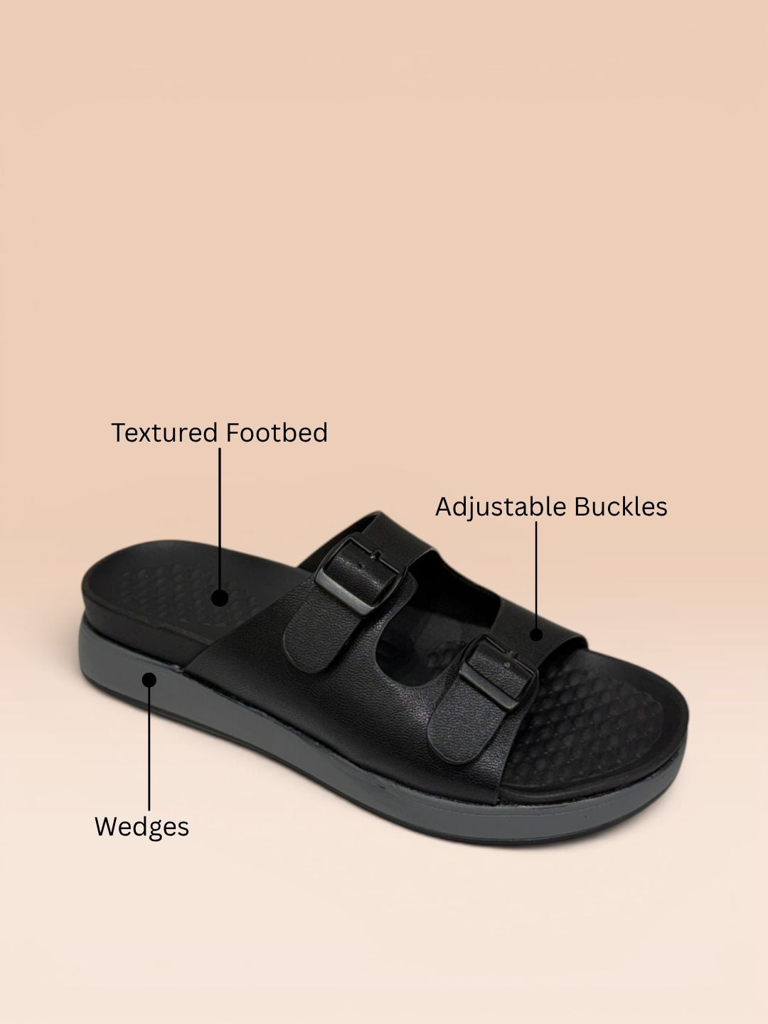 Black Women's Comfort Sandals