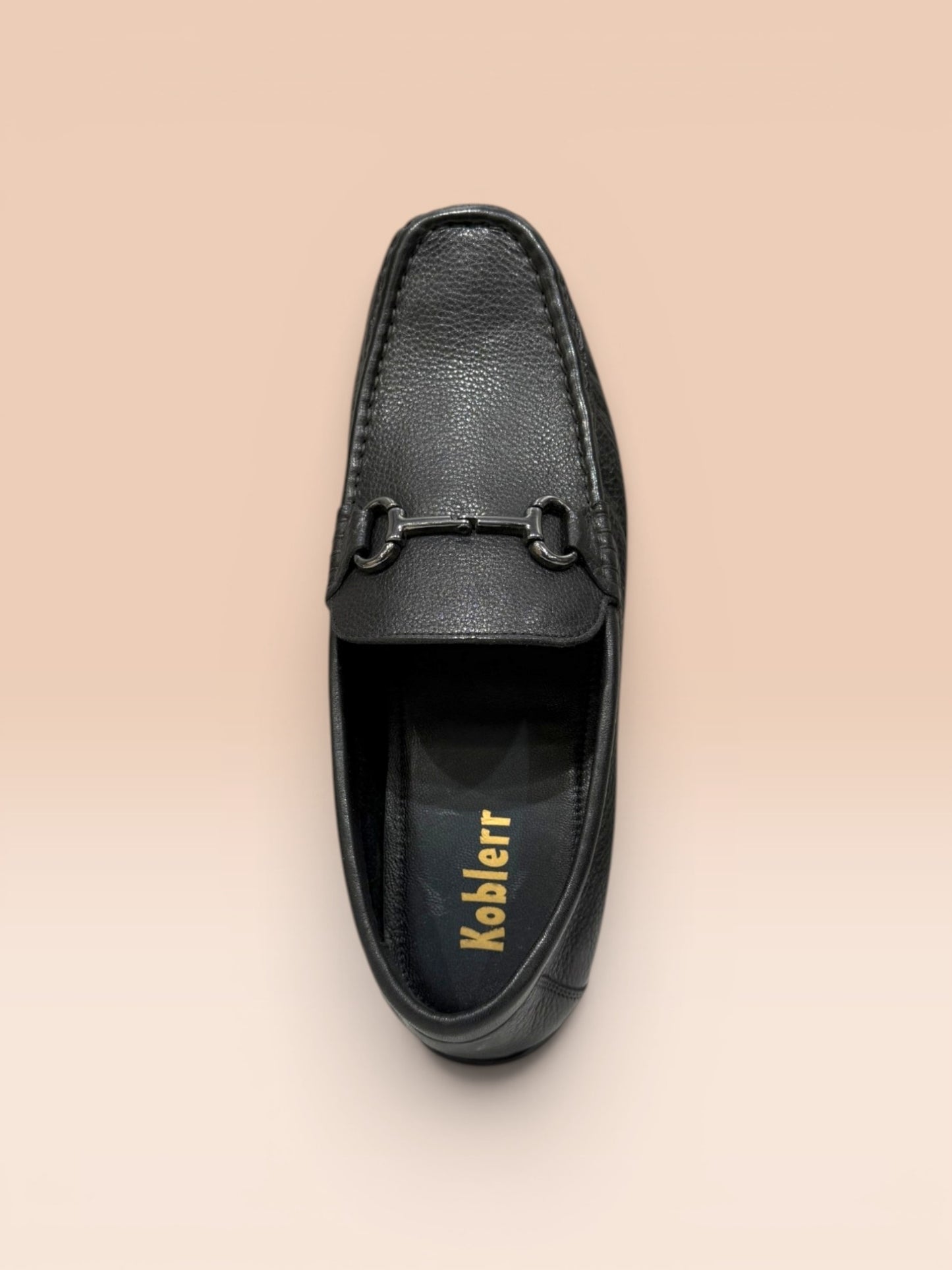 Black Leather Formal Loafers
