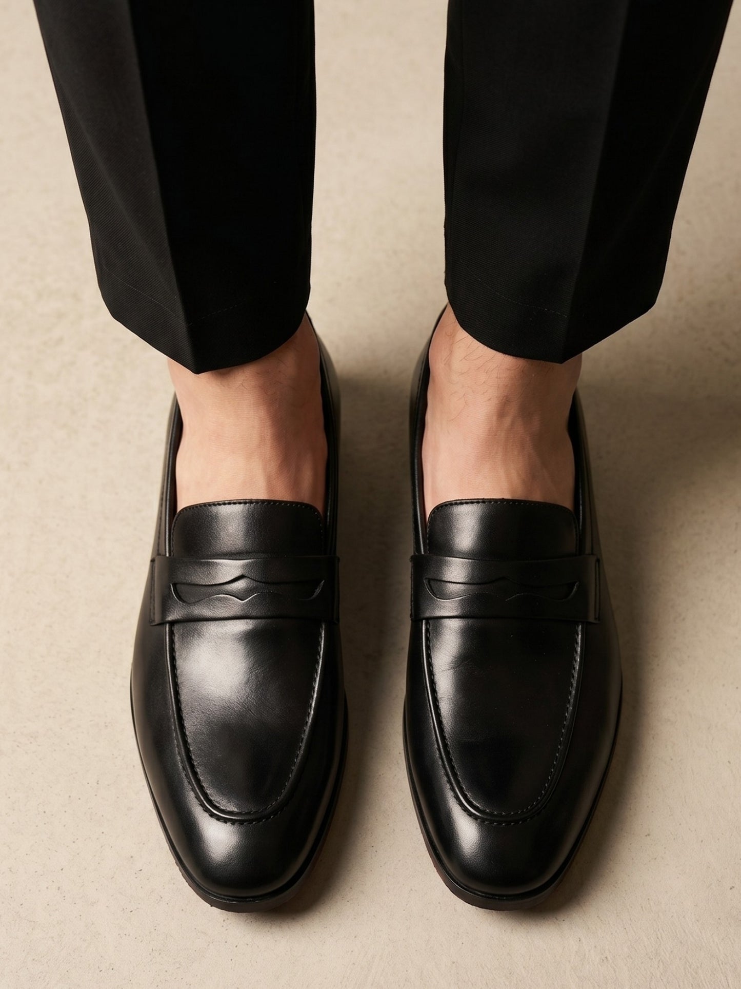 Black Formal Penny Loafers