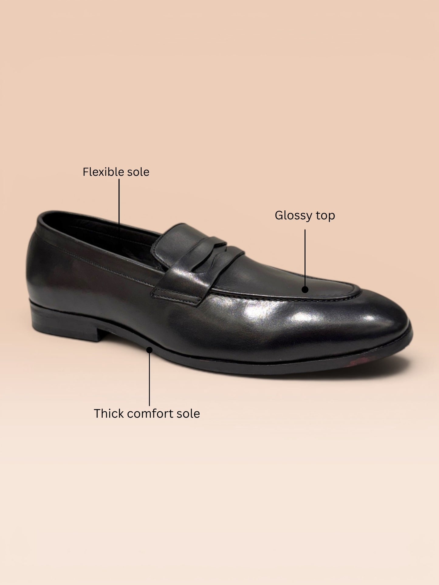Black Formal Penny Loafers