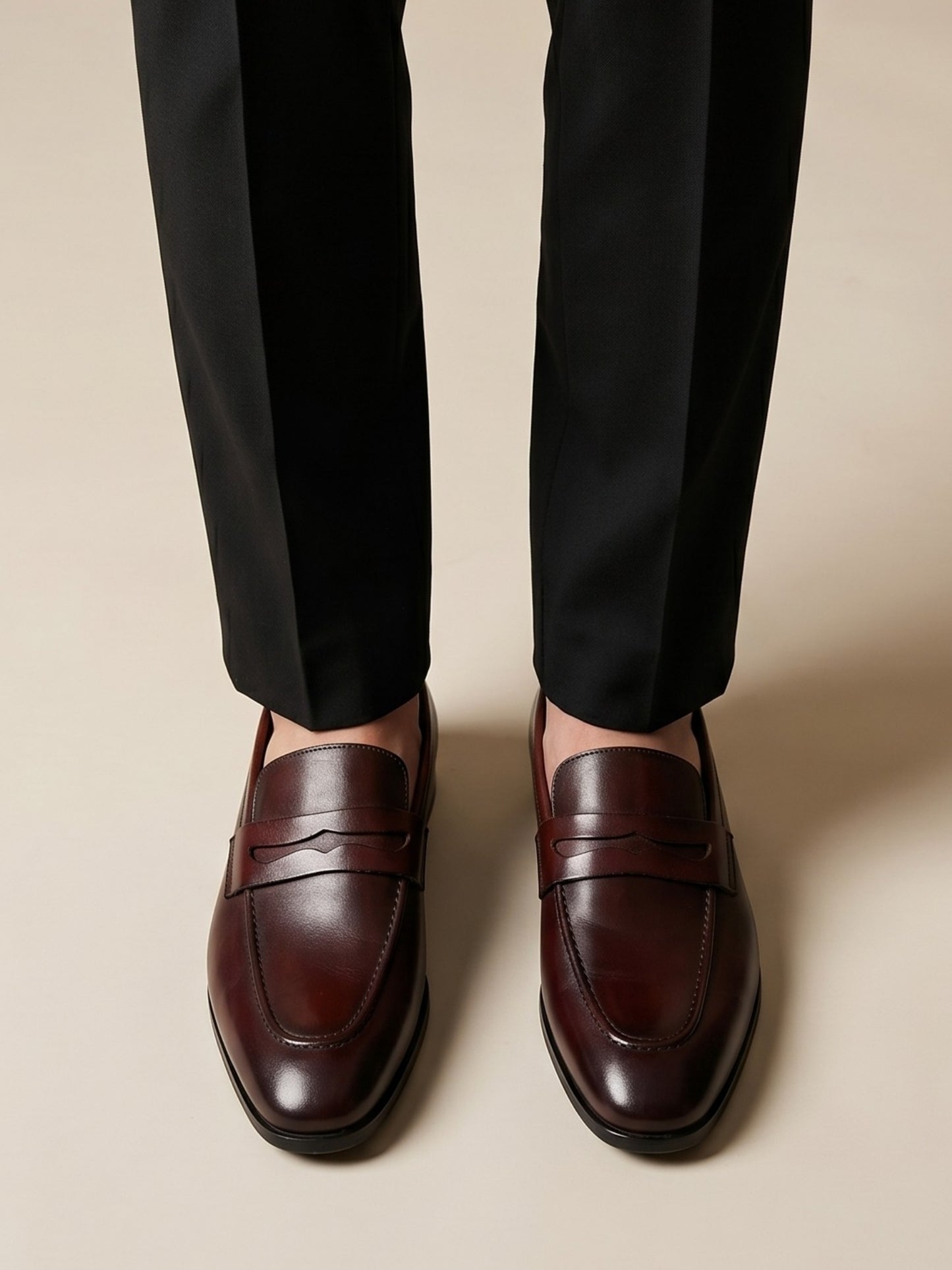 Brown Formal Penny Loafers