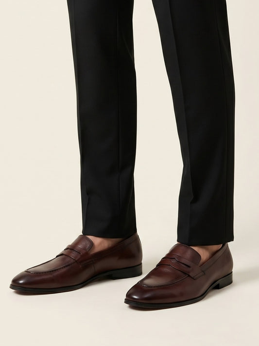 Brown Formal Penny Loafers