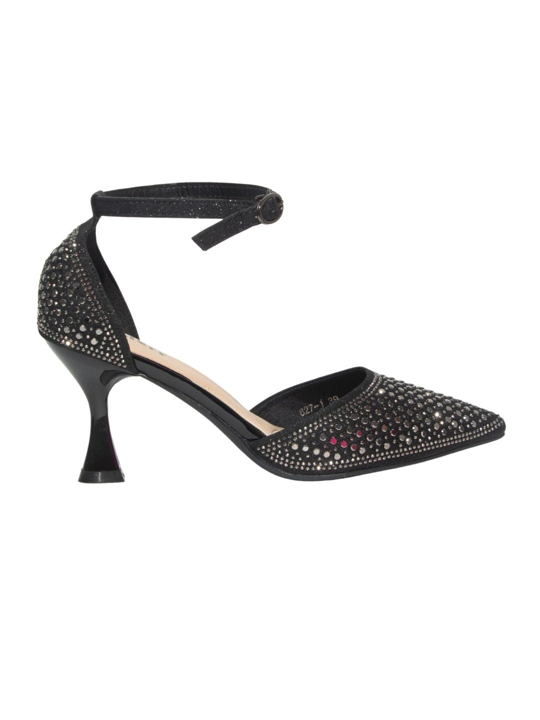 Black Embellished Party Heels