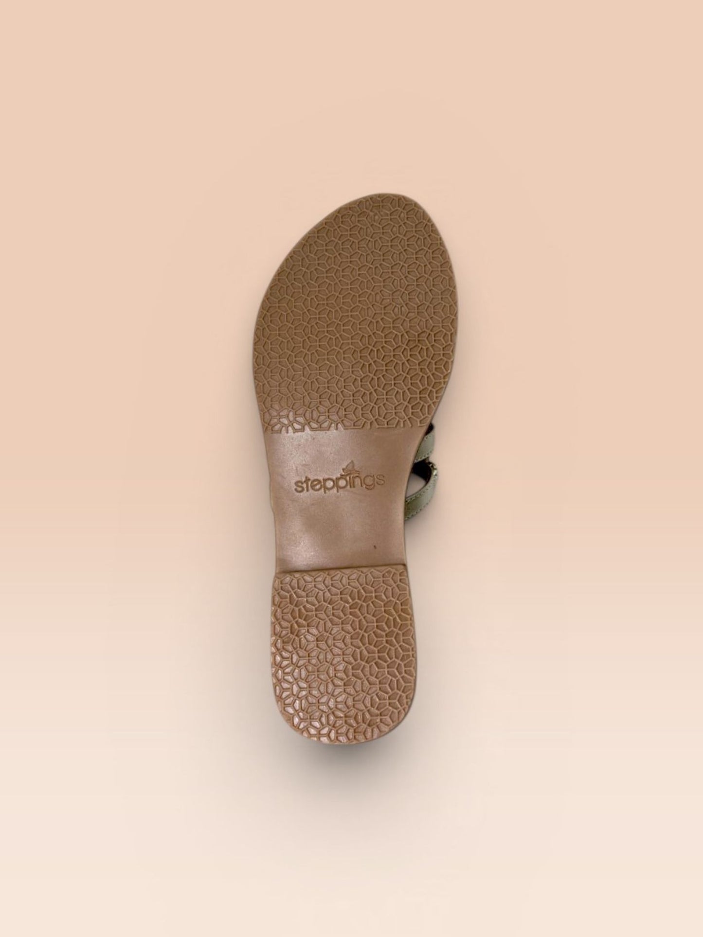 Gold T-Strap Flats