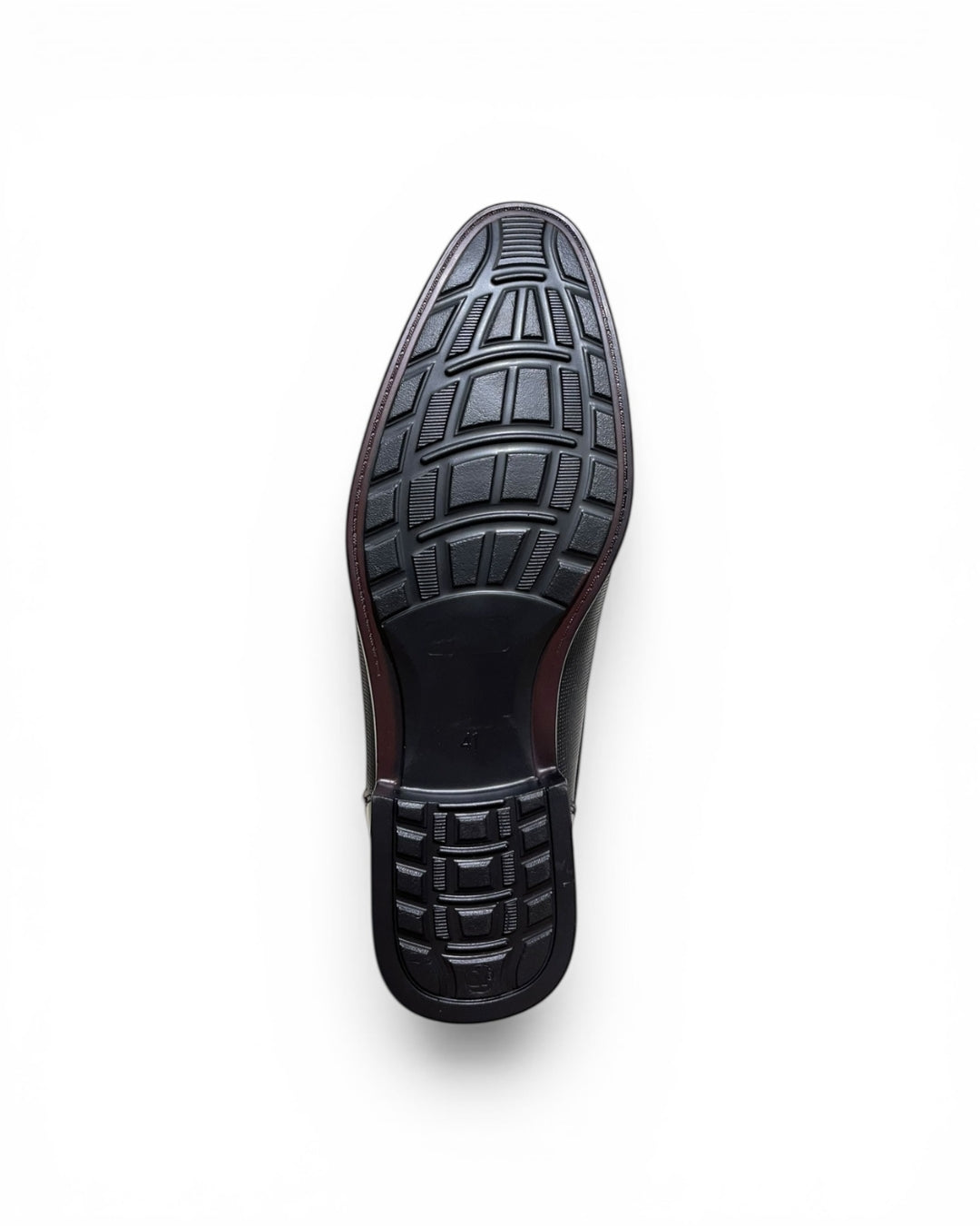 Black Textured Leather Formal Shoe