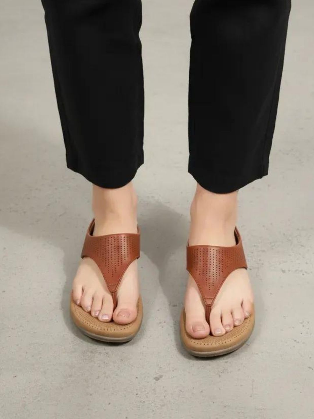Tan Comfy Daily Sandals