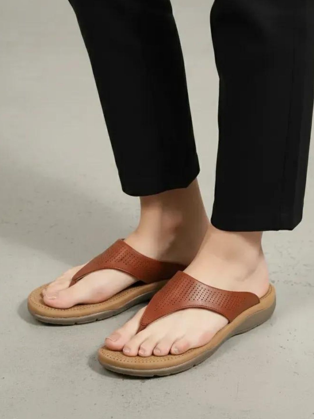Tan Comfy Daily Sandals