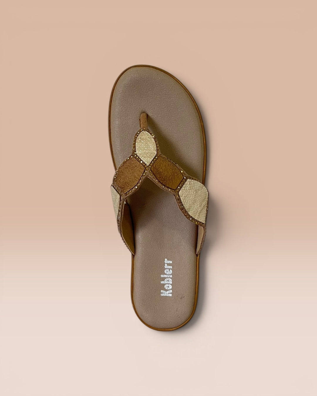 Women Chikoo Comfort T-Strap Sandals