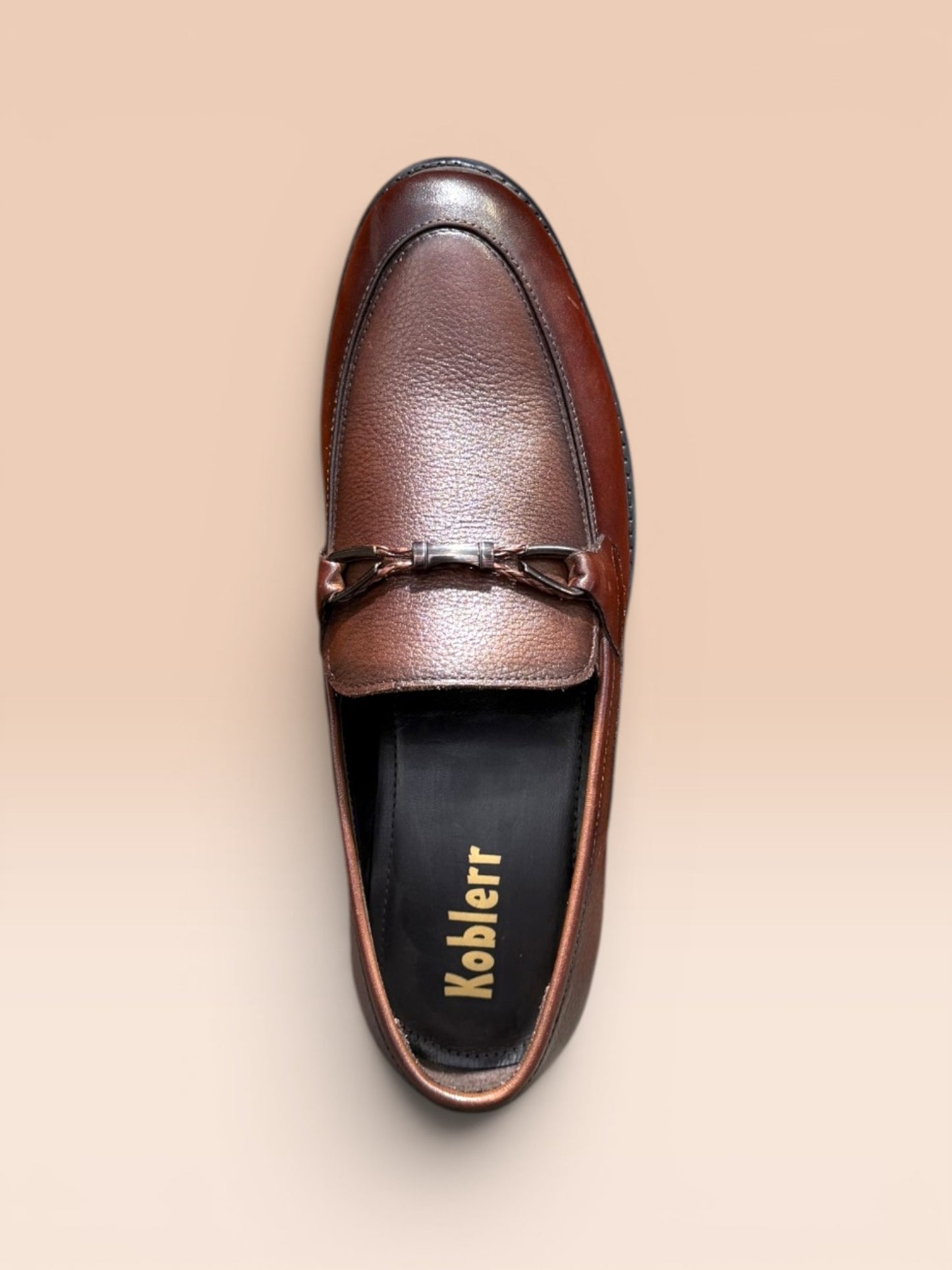 Brown Formal Slip-On Loafers
