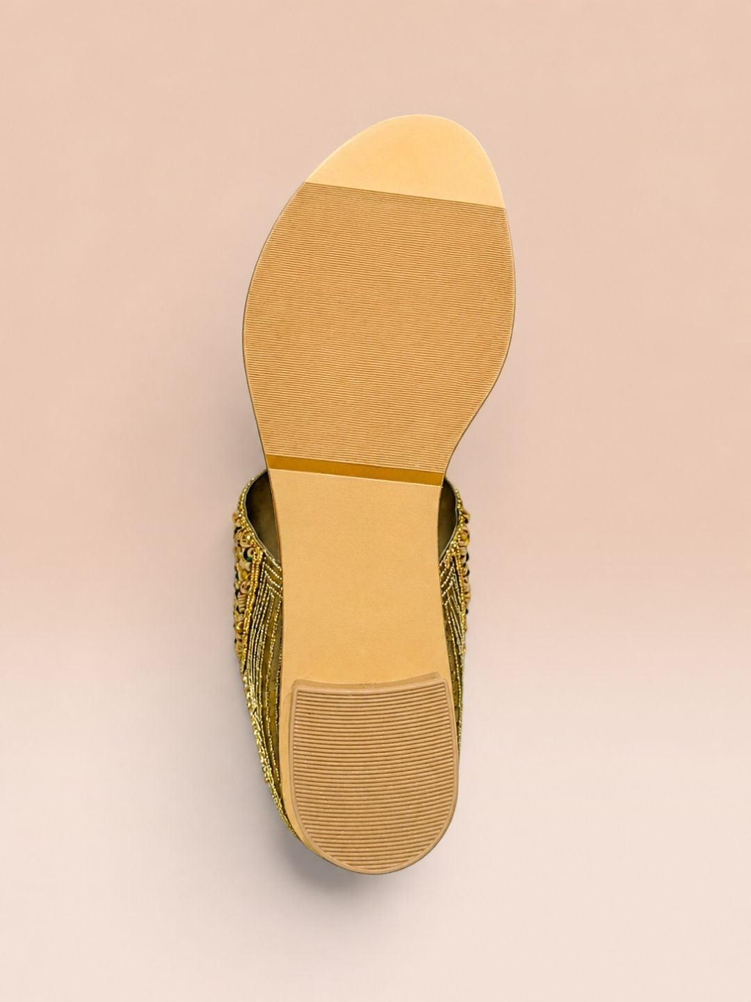 Tan Ethnic Toe-ring Sandals