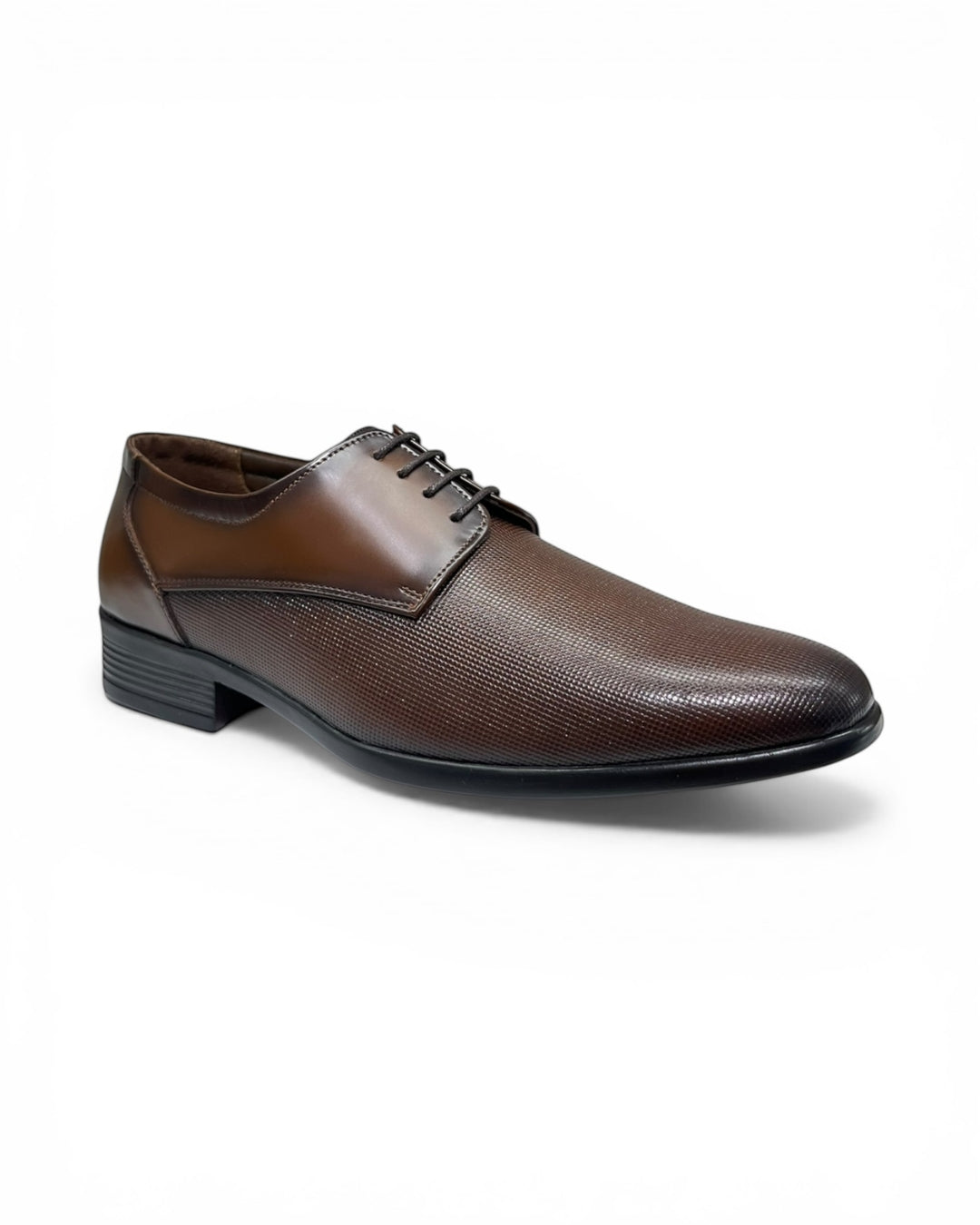 Tan Textured Leather Formal Shoe