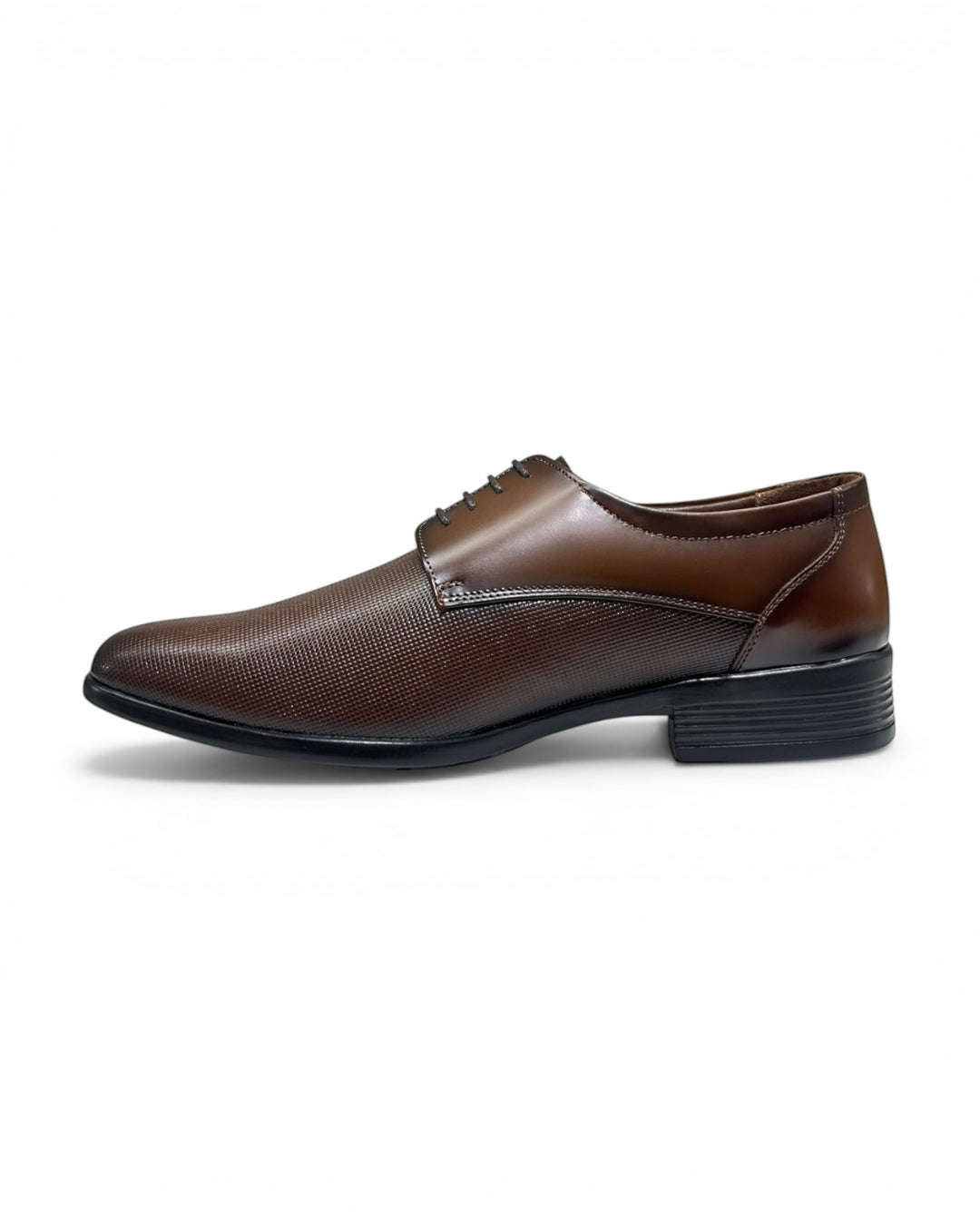 Tan Textured Leather Formal Shoe