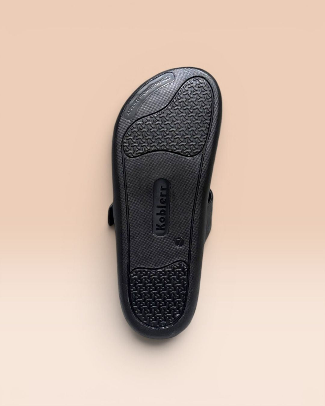 Black T-strap Leather Sandals