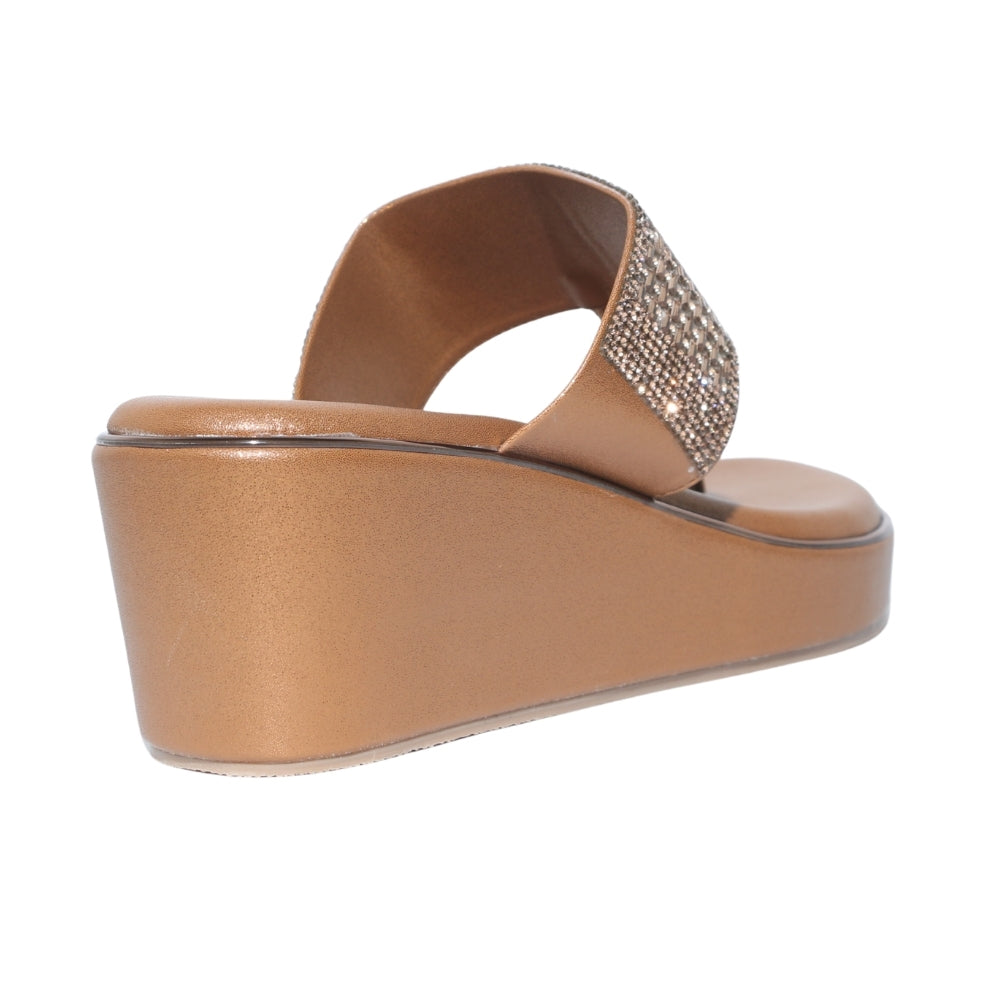 Gold beaded Wedges