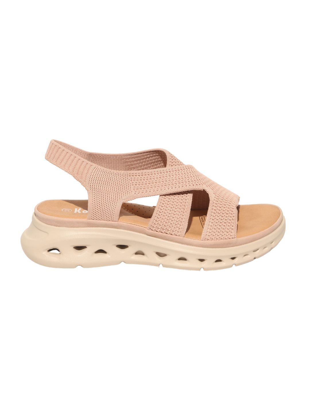 Pink Cross Strap Comfy Sandals