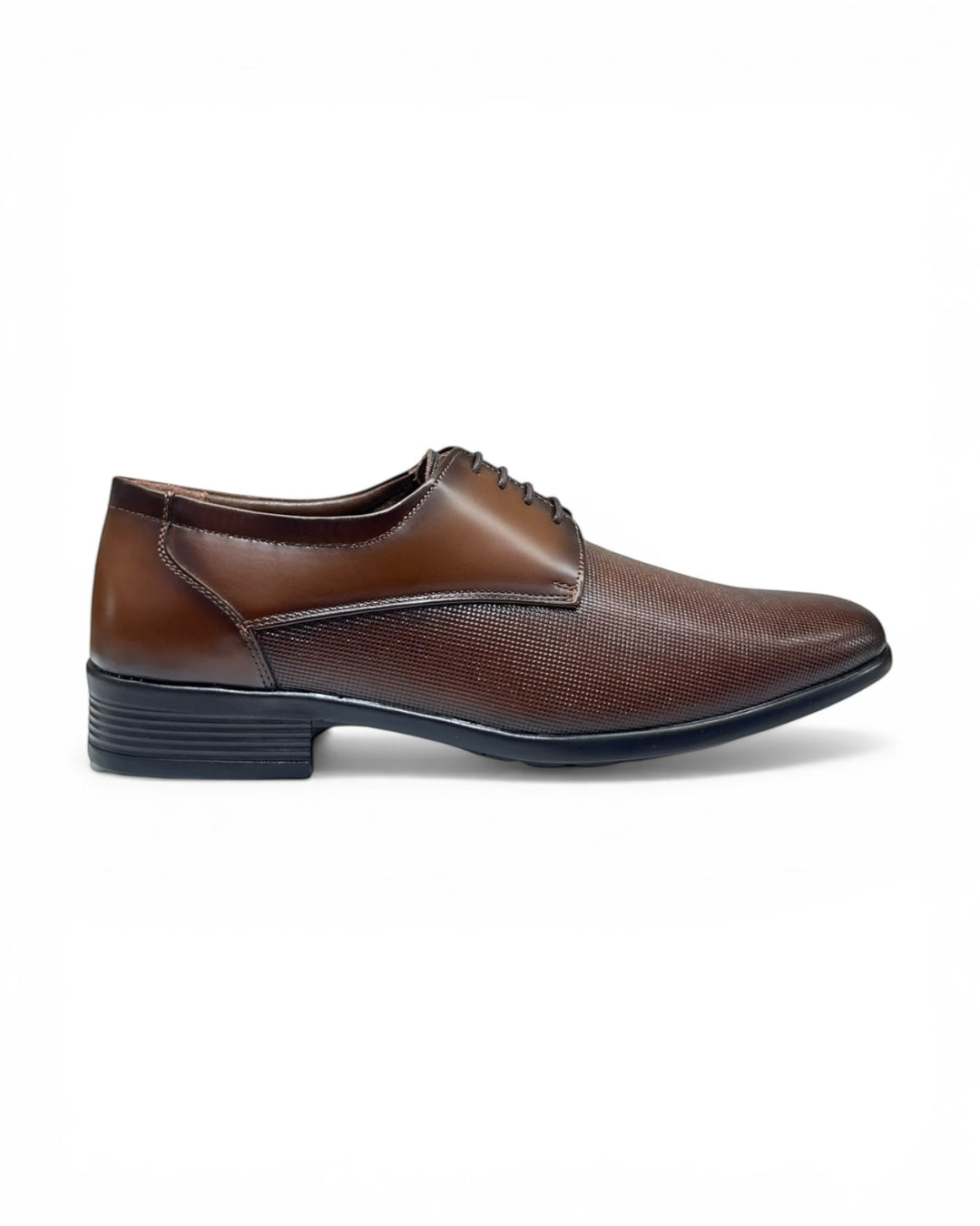 Tan Textured Leather Formal Shoe