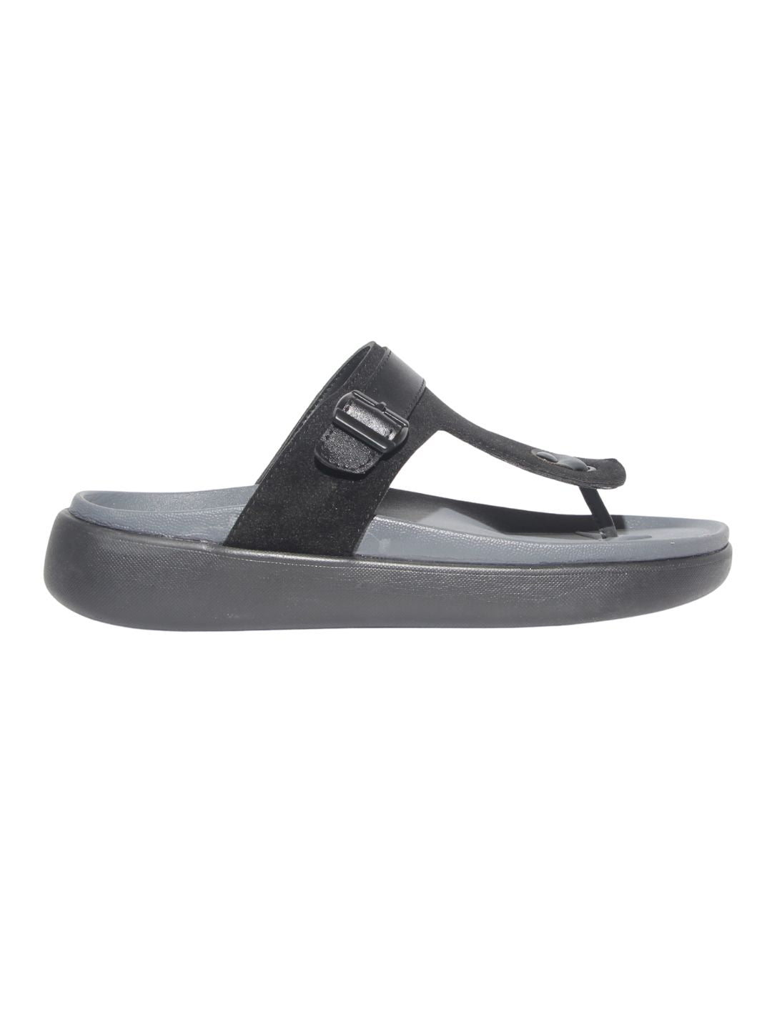 Men's Casual Black Slippers