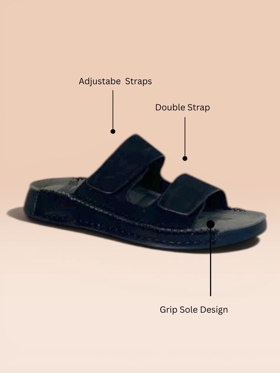 Black Men Comfort Sandals