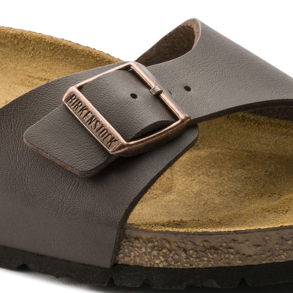 Madrid Birko-Flor in Brown Womens Slides