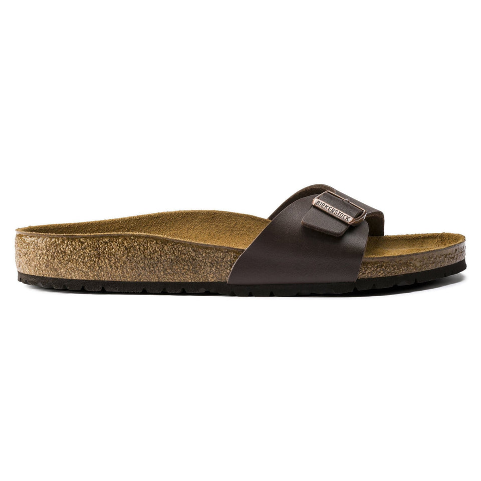 Madrid Birko-Flor in Brown Womens Slides