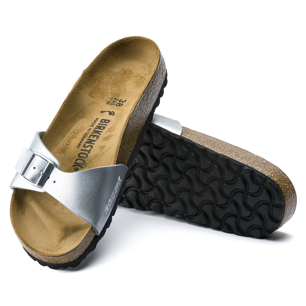 Copy of Madrid Birko-Flor in Silver Womens Sandals
