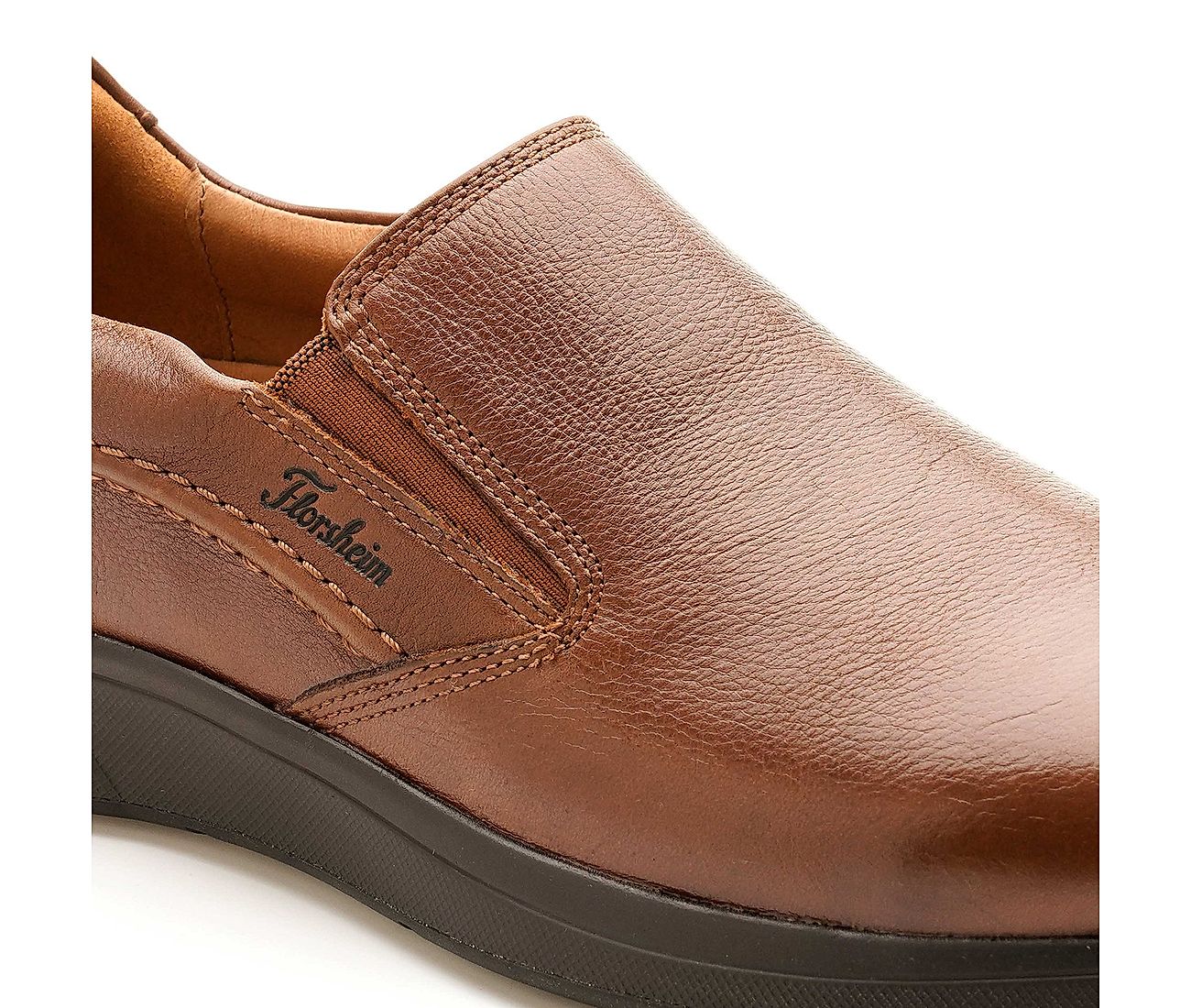 Beetle Tan Men Plain Toe Slip-on