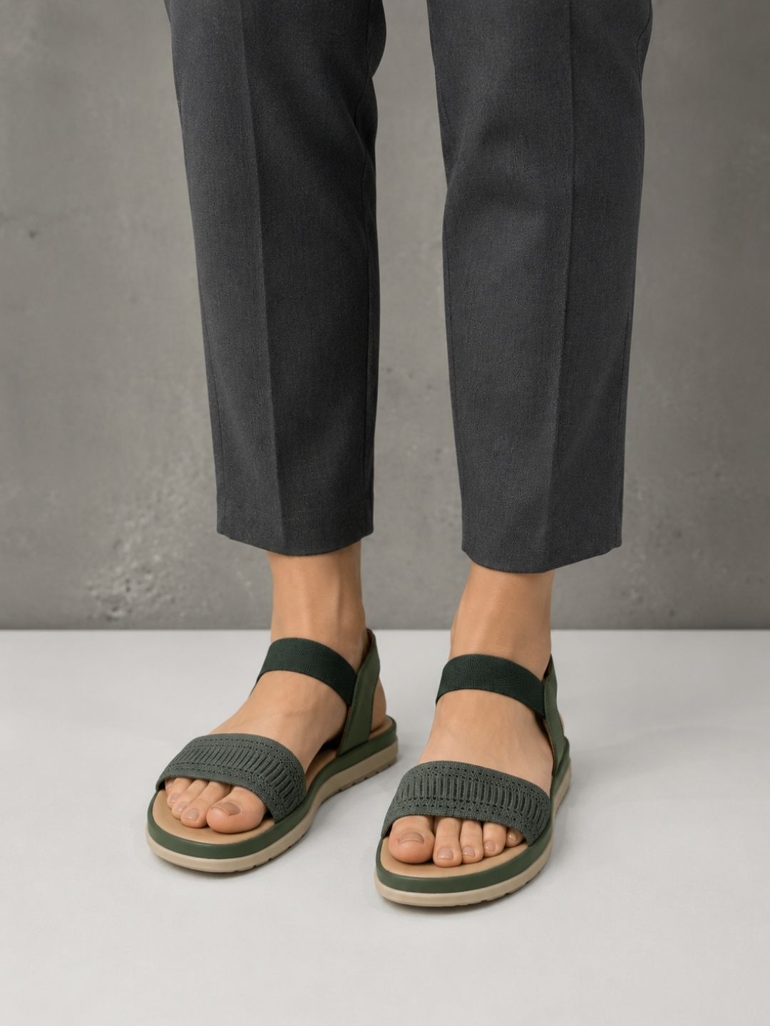 Olive Casual Sandals