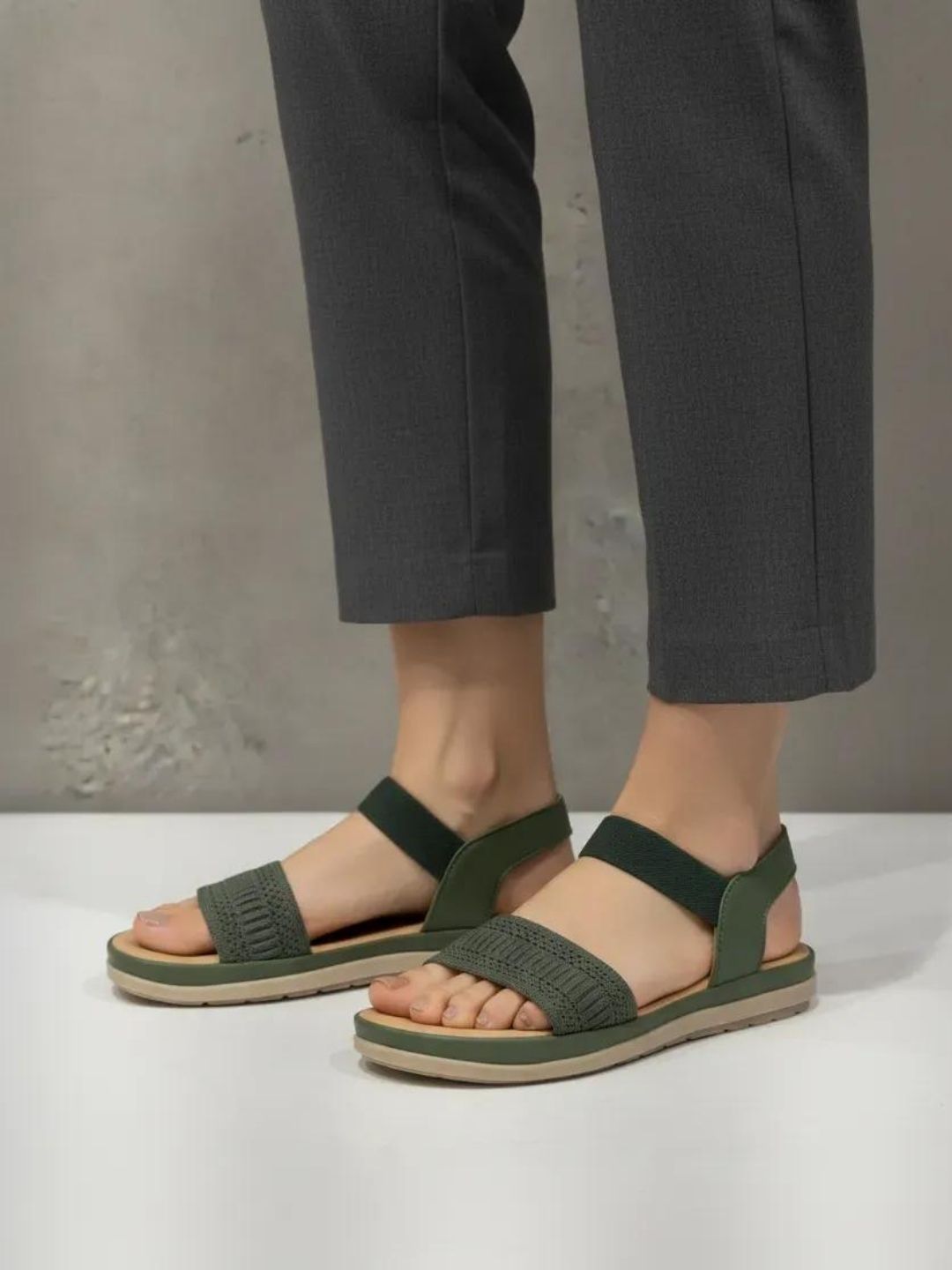 Olive Casual Sandals