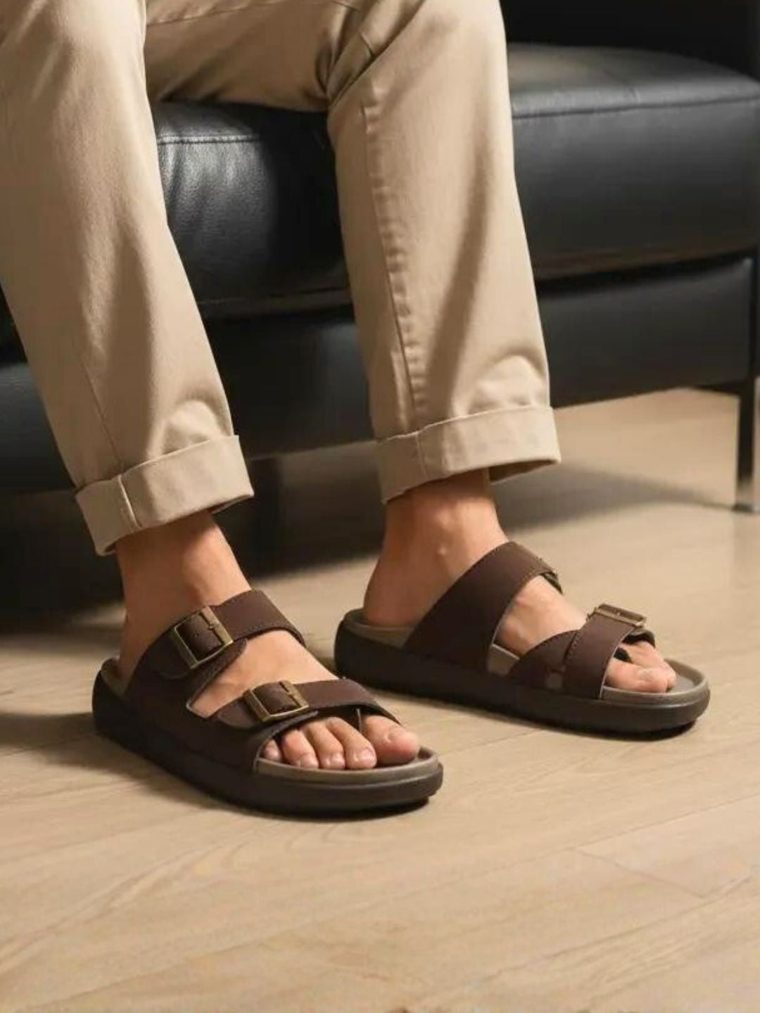 Men's Brown Comfort Sandals