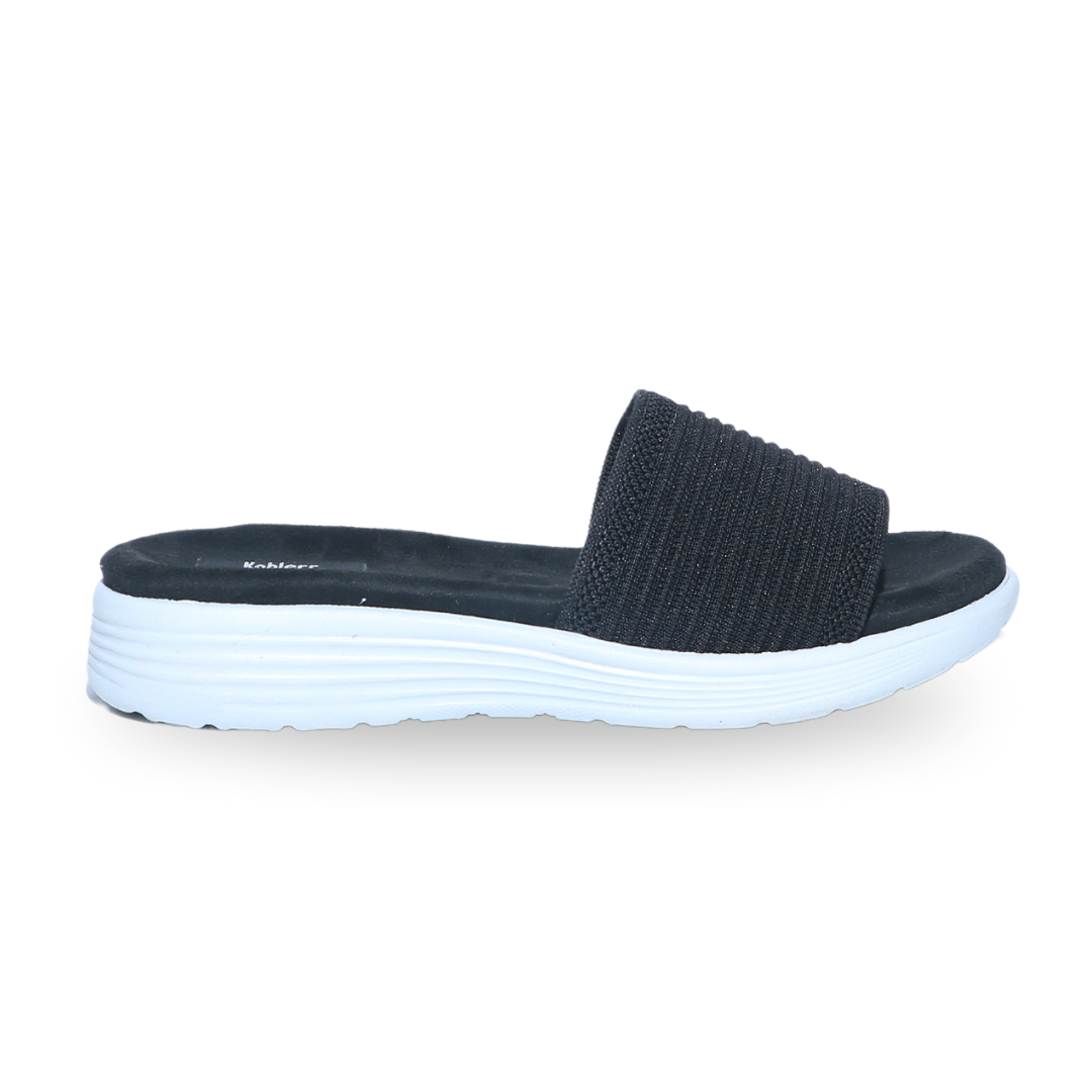 Black Comfy Slides