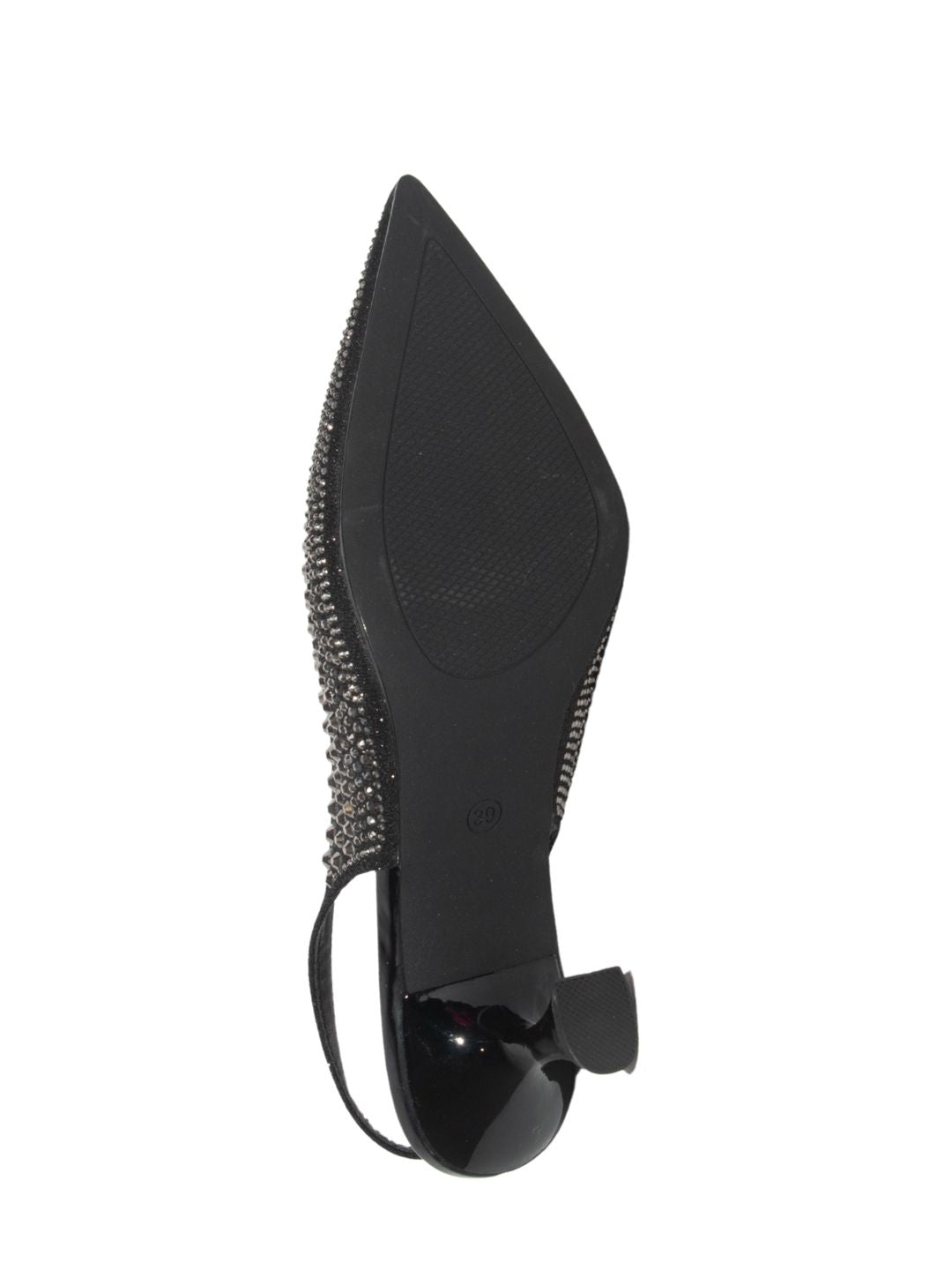 Black Embellished Party Heels