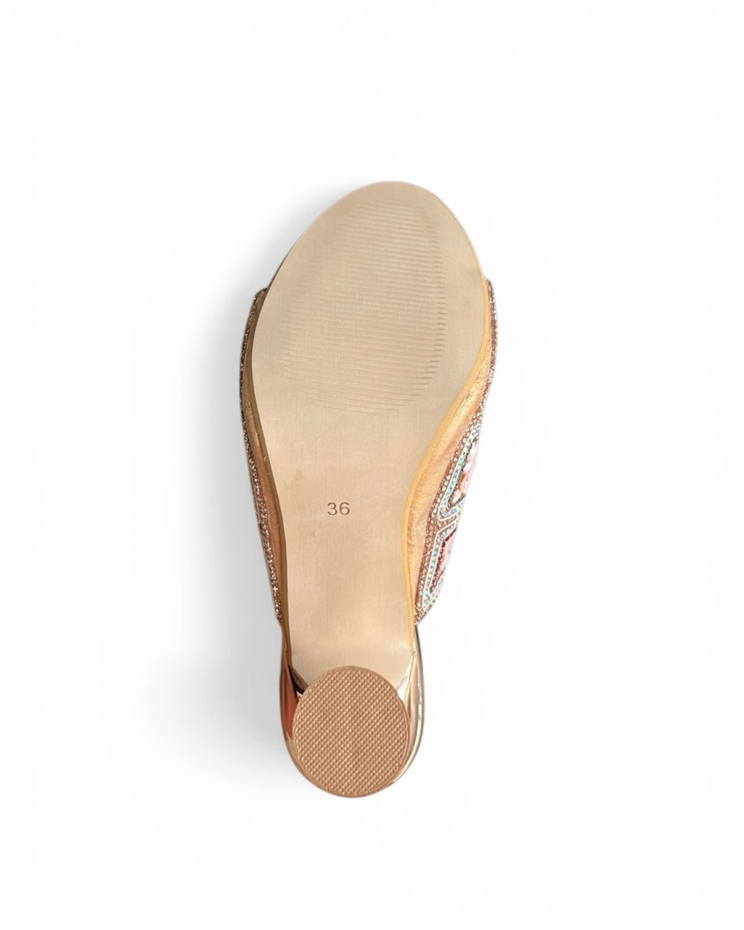 Stone Embellished Kitten Heels