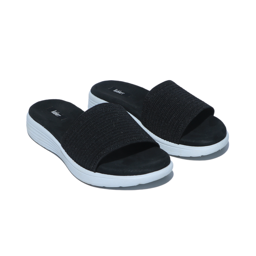 Black Comfy Slides