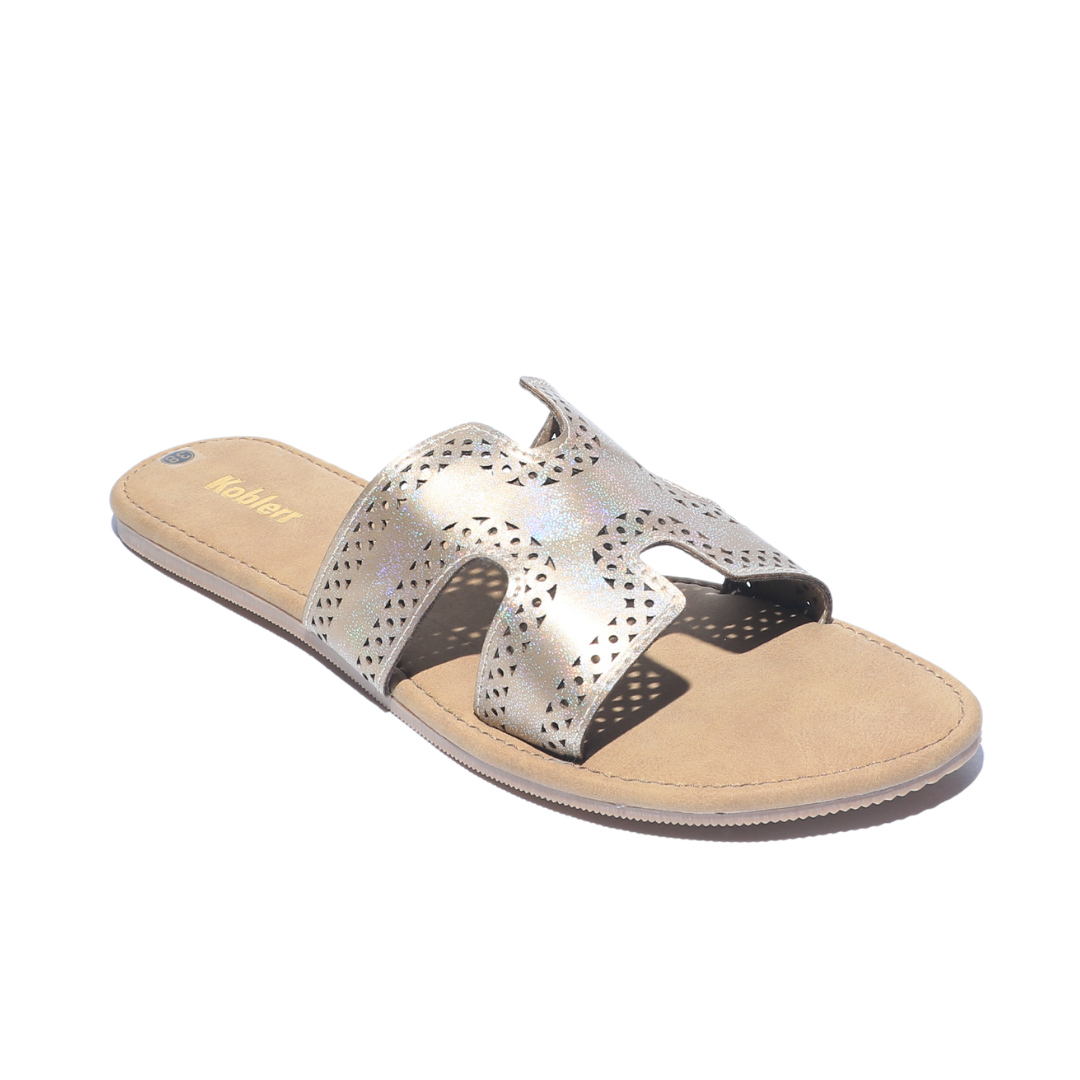 Embellished Slip-On Flat Sandals