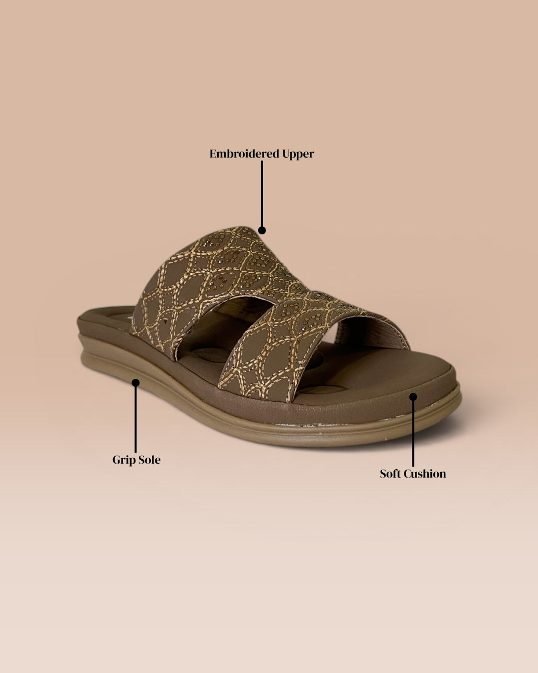 Women Brown Comfort Sandals