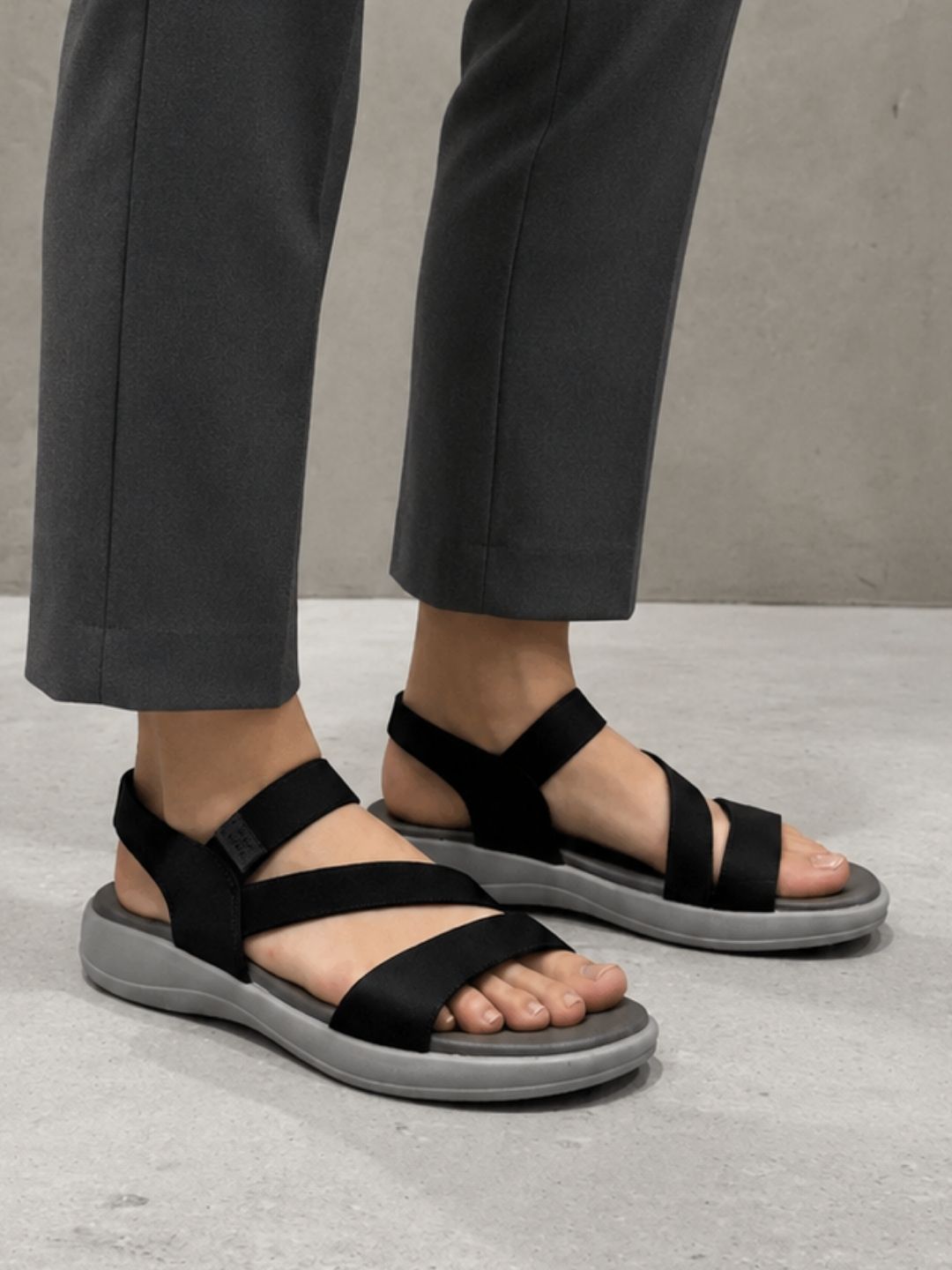 Black Casual Sandals