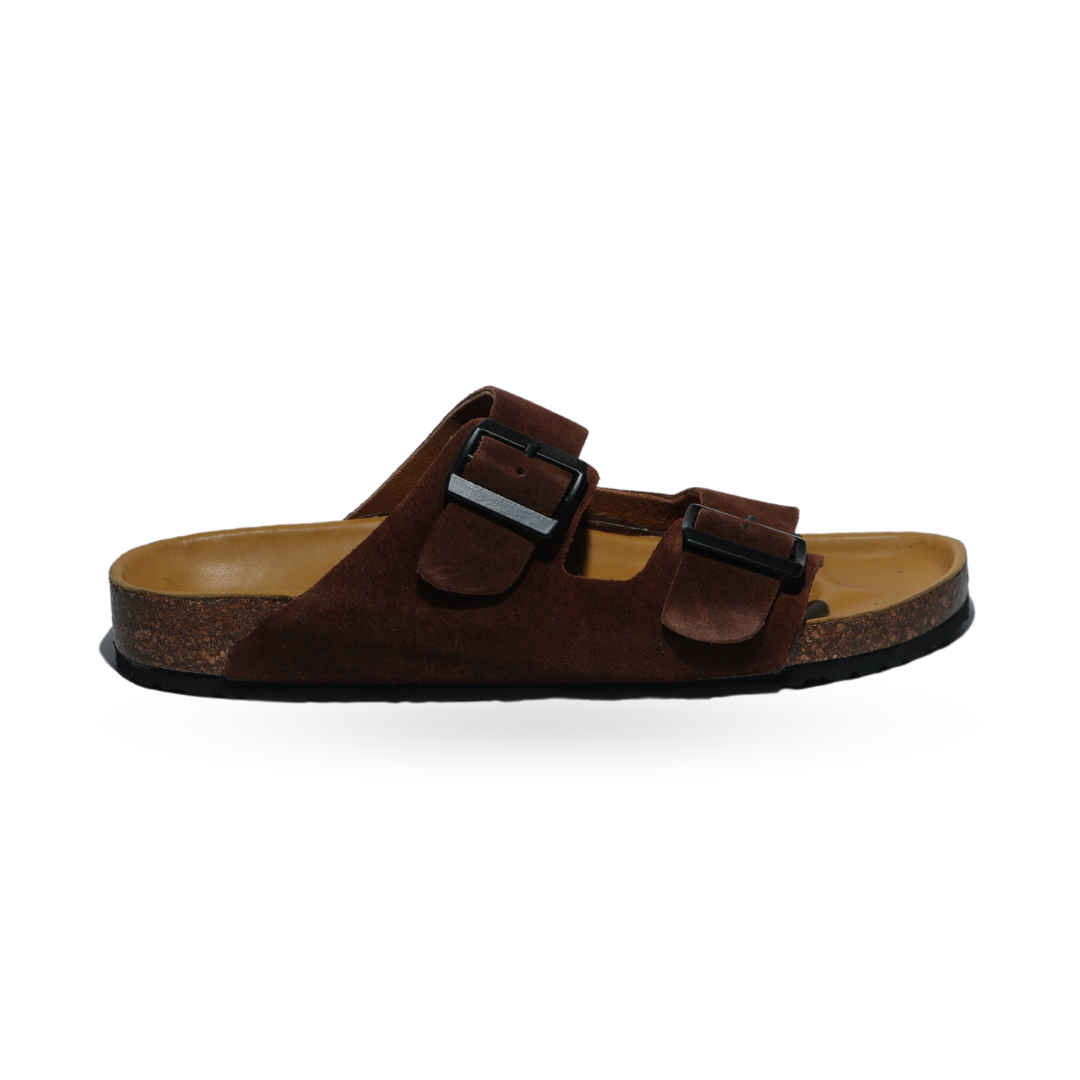 Brown Double Strap Sandals