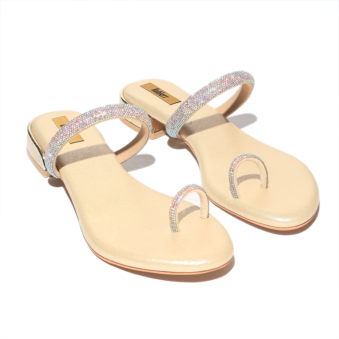 Beige Slip-On Sandal