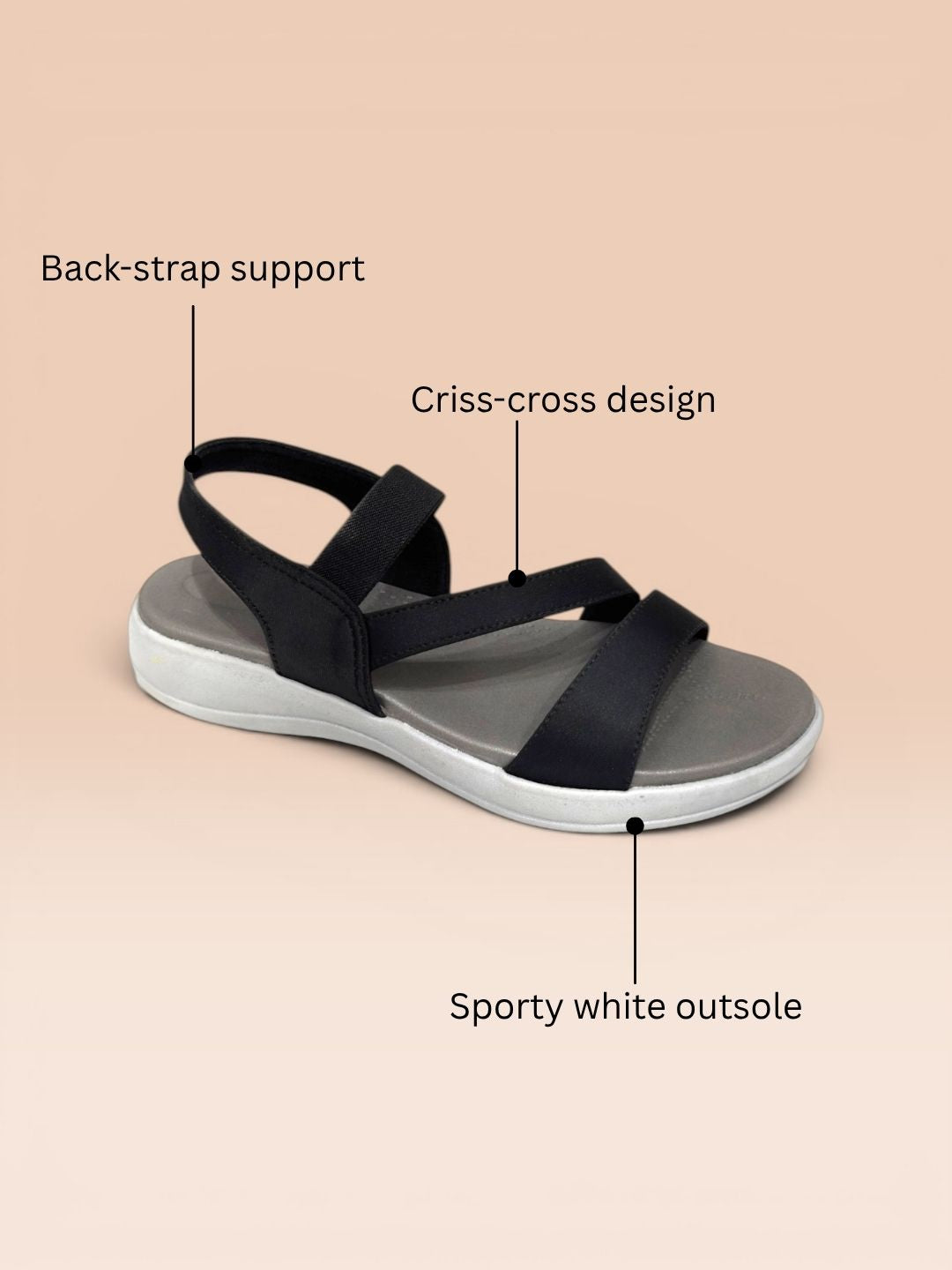 Black Casual Sandals