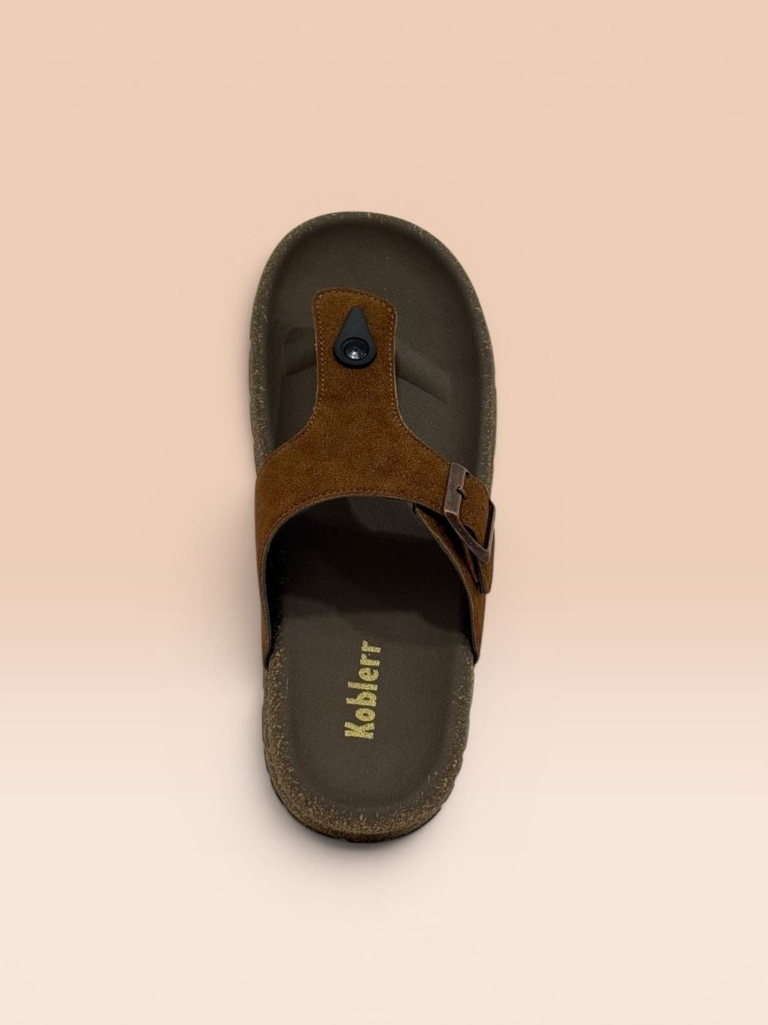 Tan Open Toe Comfort Sandals