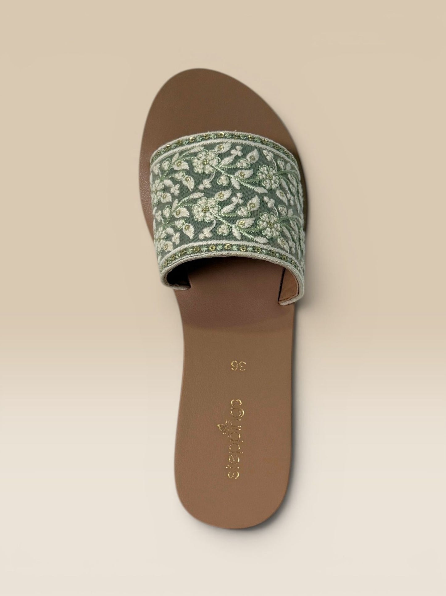 Pastel Green Wedge Heel
