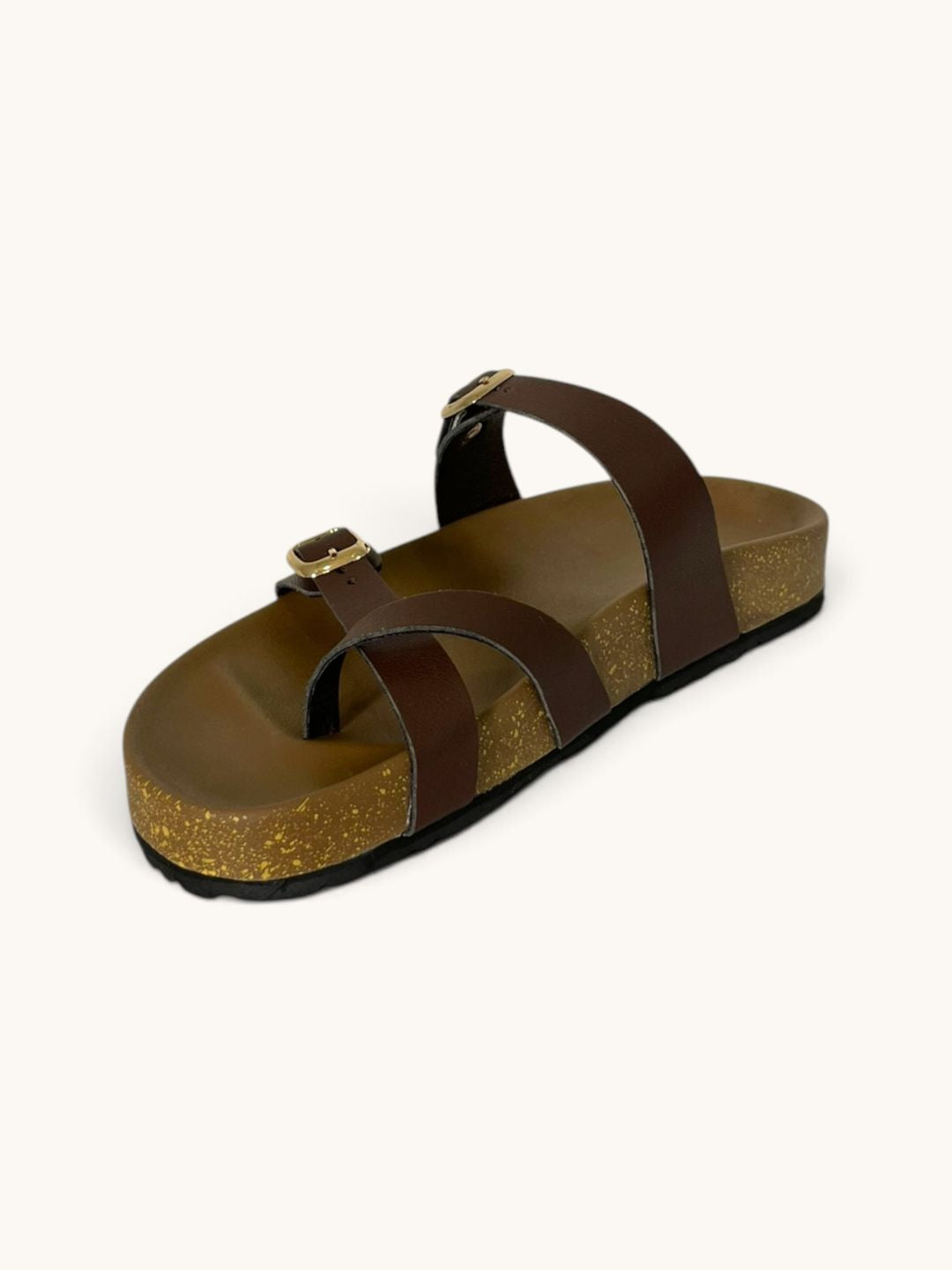 Women’s Toe Ring Sandals in Brown