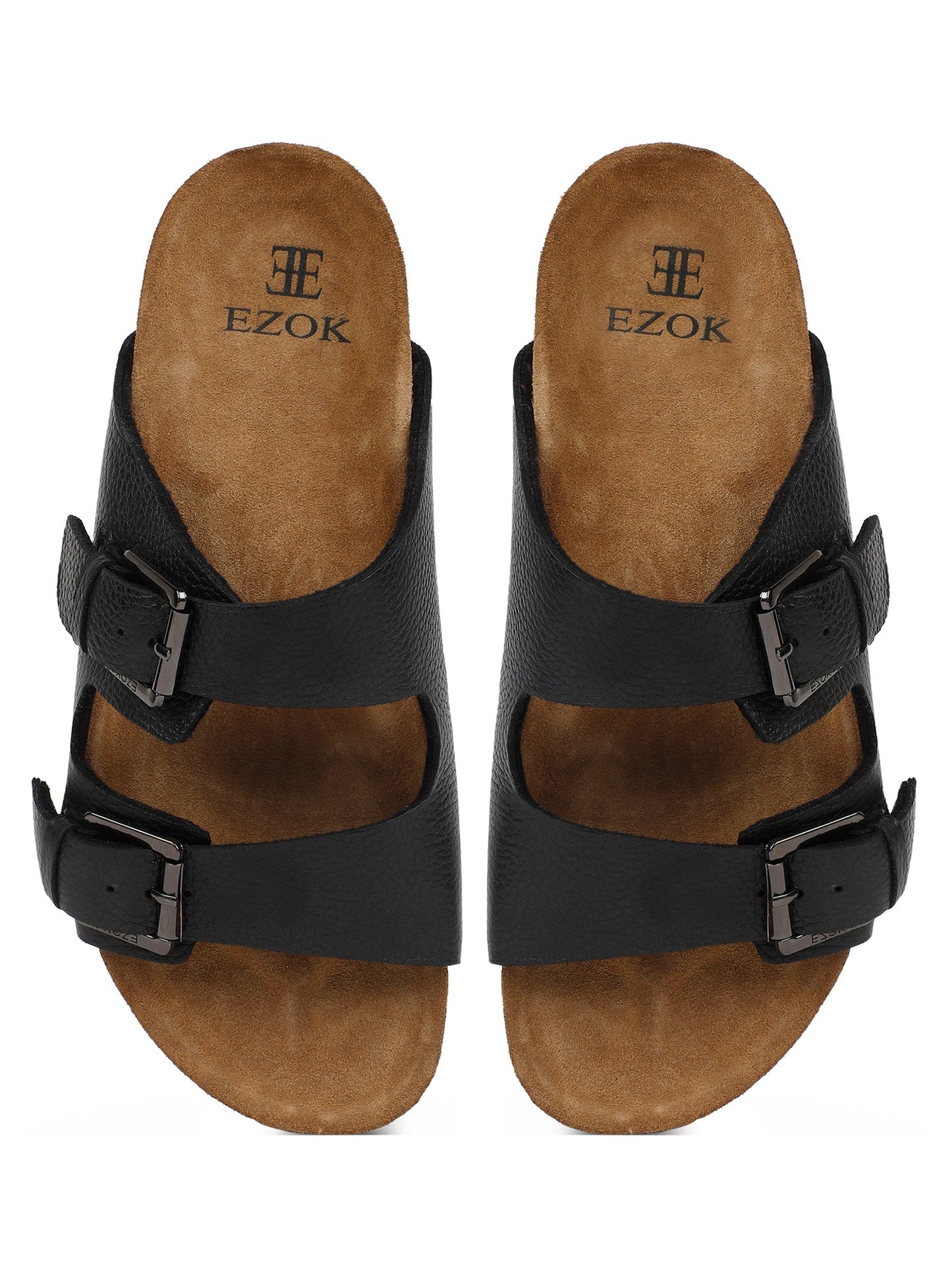 Leather Sandal For Men (Black)