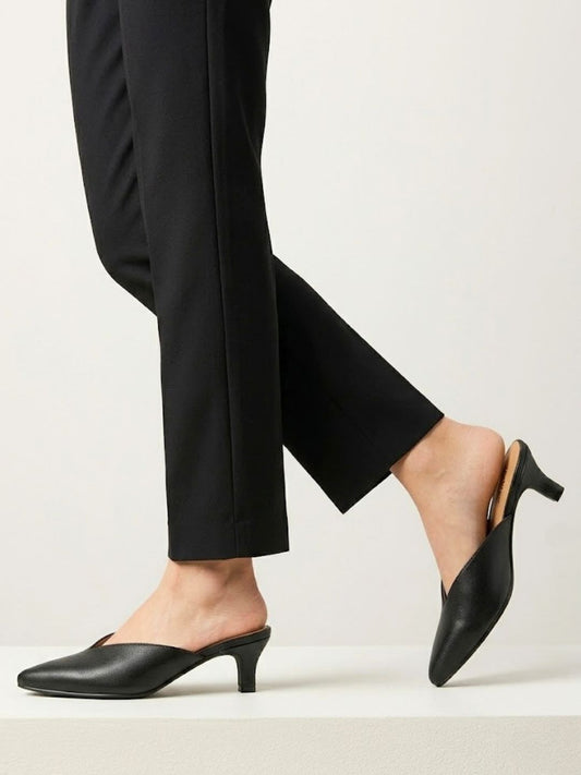 Black Close Toe heels