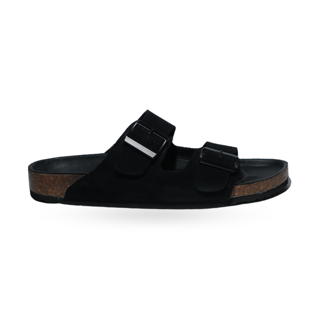 Black Double Strap Sandals