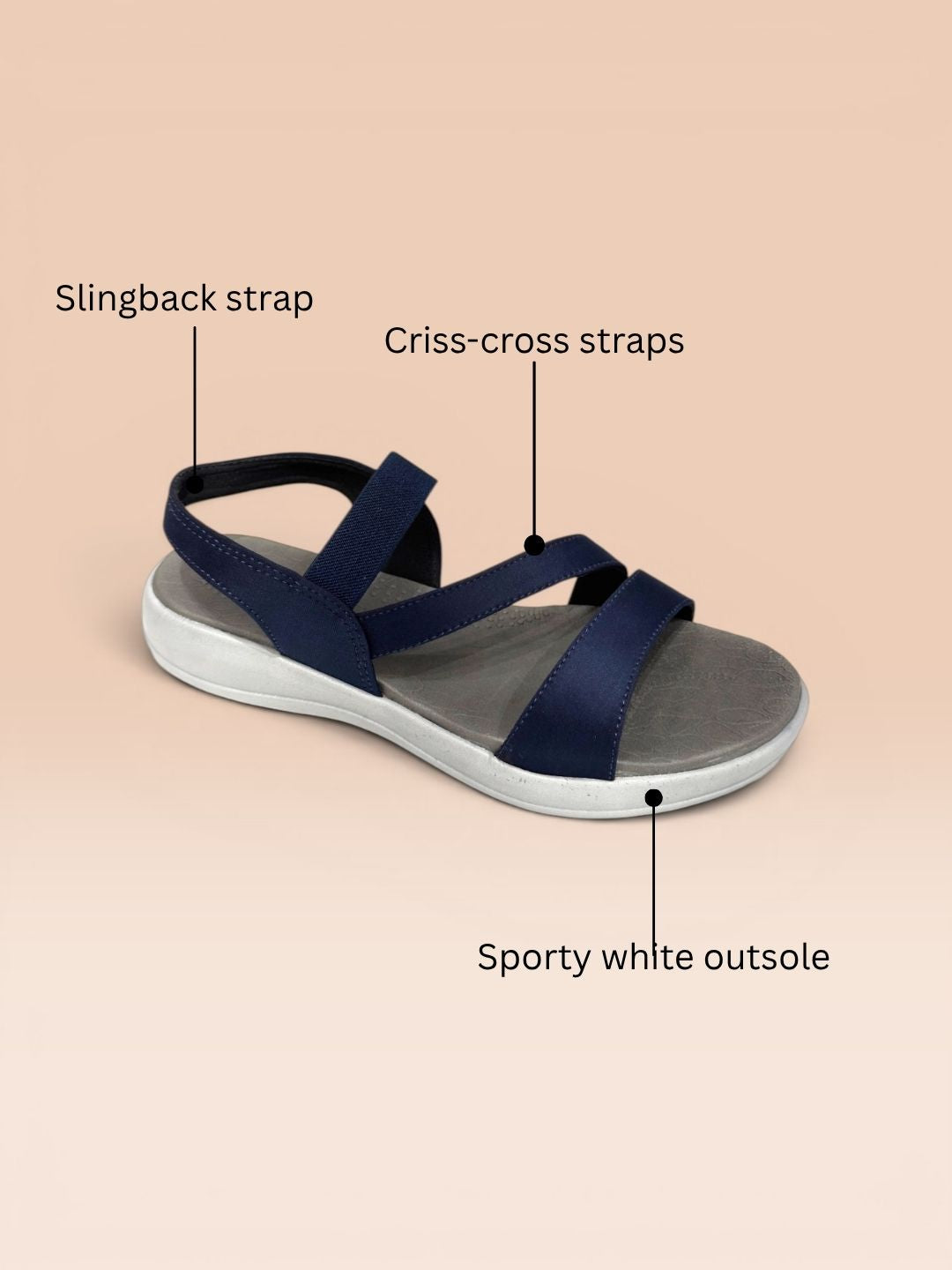 Blue Casual Sandals