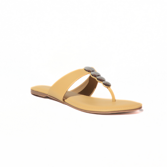 T-Strap with Metal Embellishment