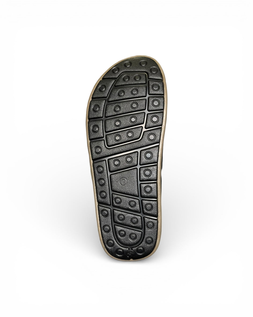 Men's Black T-Strap Casual Sandals