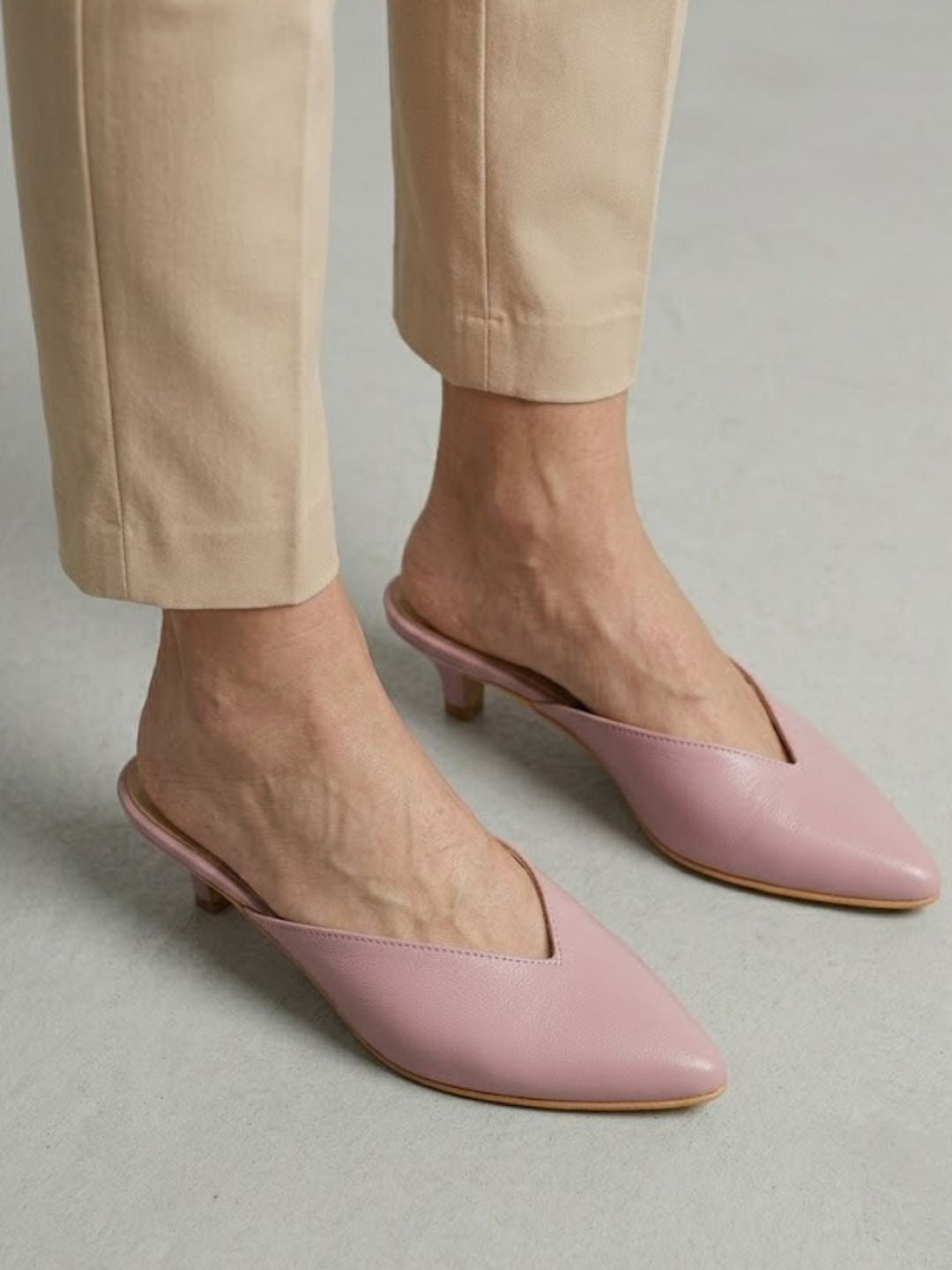 Pink Close Toe heels